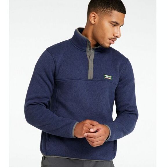 L.L. Bean Other - L.L.Bean Men's Sweater Fleece Pullover Bright Navy Size XL Reg Slightly Fitted